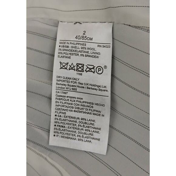 Banana republic womens size 2 fine wool All Seaon blazer jacket gray - Picture 7 of 7